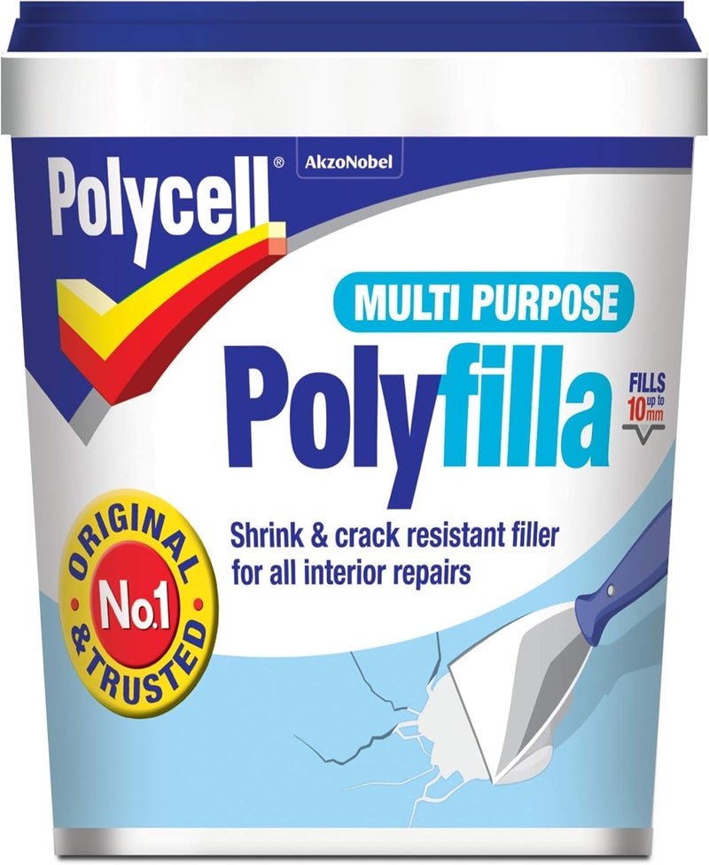 Polycell Multi-Purpose Polyfilla Ready Mixed, 1 Kg - Versatile Interior Filler - Image 2